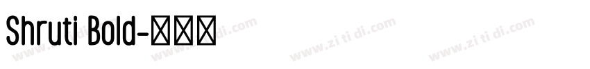 Shruti Bold字体转换